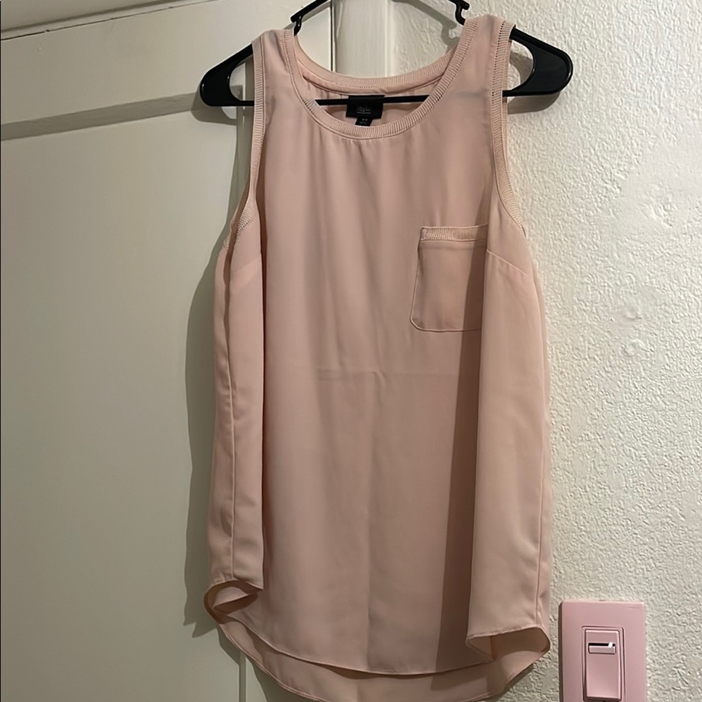 Pink work-wear tank top